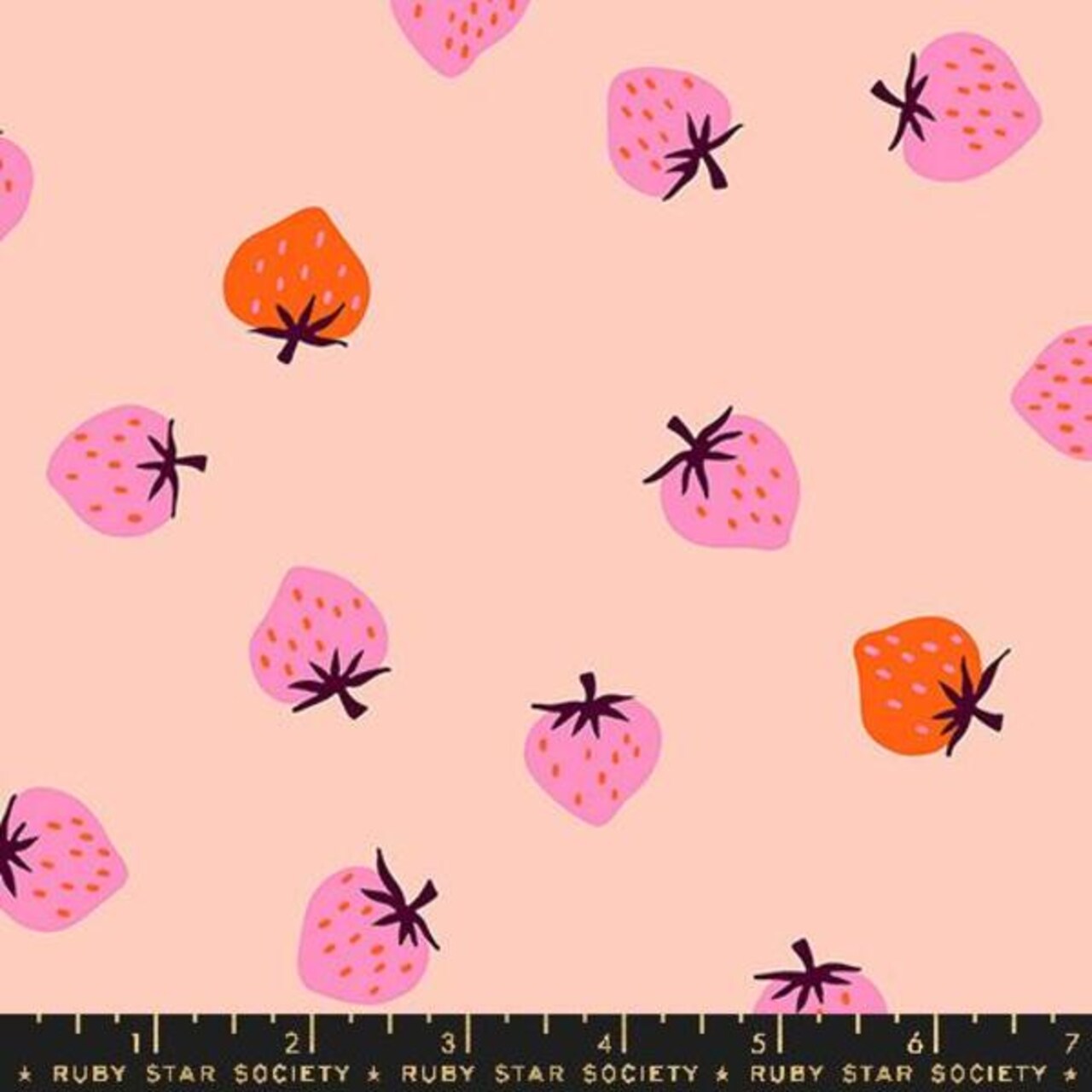Strawberry Toss in Pale Peach (rs3085 14) | Strawberry | Kimberly Kight | Ruby Star Society
